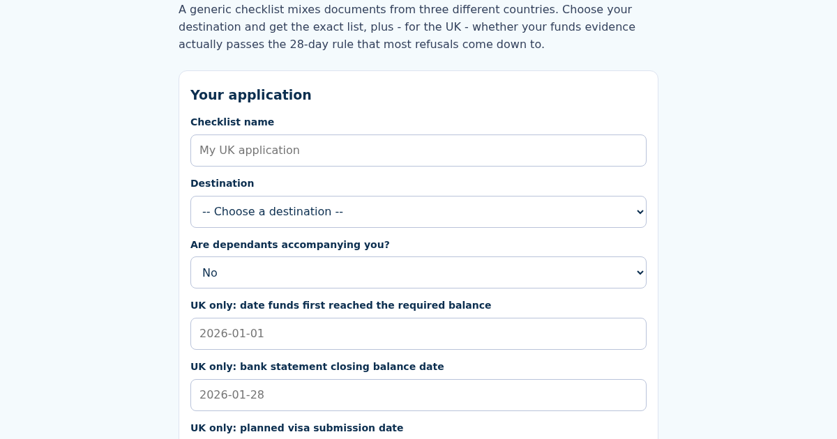 INVisaCheck: Indian Student Visa Document Checklist Generator